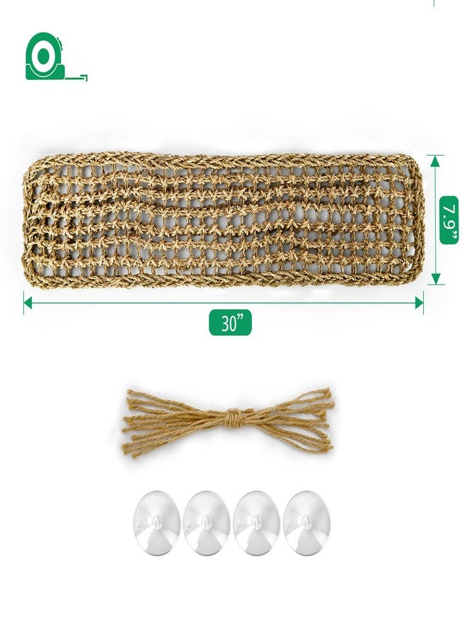 MCLANZOO Bearded Dragon Lizard Hammock Reptile Lounger 30"*8" 1Pcs,100% Natural Seagrass Bed and Cage Terrarium Tank Accessories for Geckos,Snakes,Chameleon,Hermit Crab,Axolotl,Iguana - Image 2
